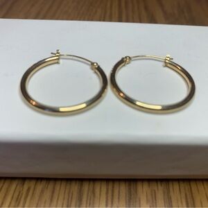 10kt Gold Hoop Earrings.
